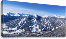 Load image into Gallery viewer, Copper Mountain Winter Aerial Canvas 40" x 20"