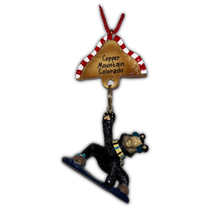 Load image into Gallery viewer, Bear Snowboarder Ornament
