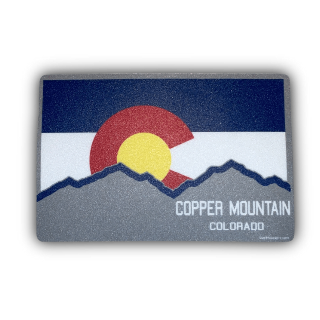 Colorado Flag Mountain Sticker