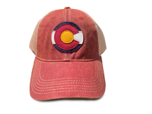 Load image into Gallery viewer, CO Flag Cardinal Trucker
