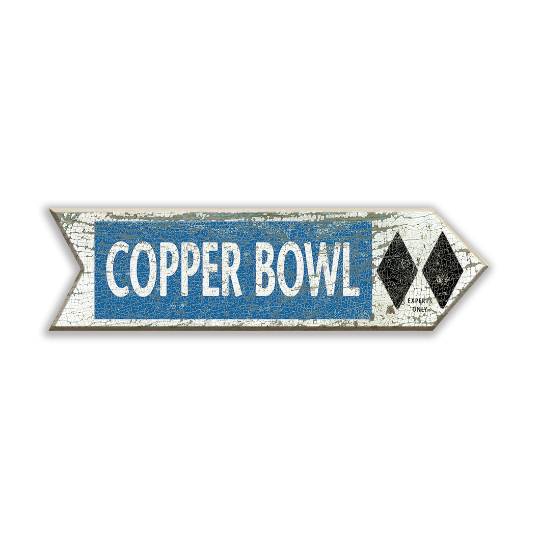 Copper Bowl Arrow Sign