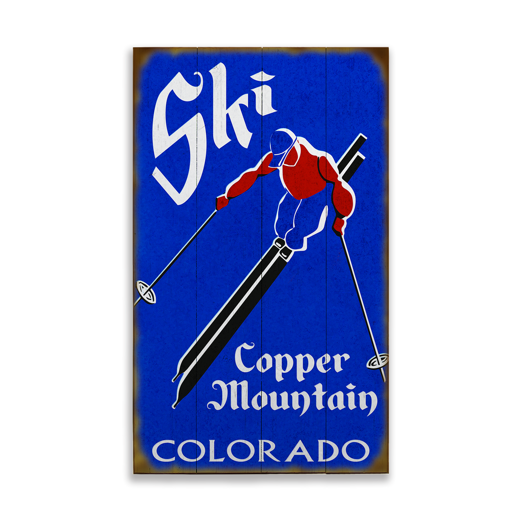 Ski Blue Sign