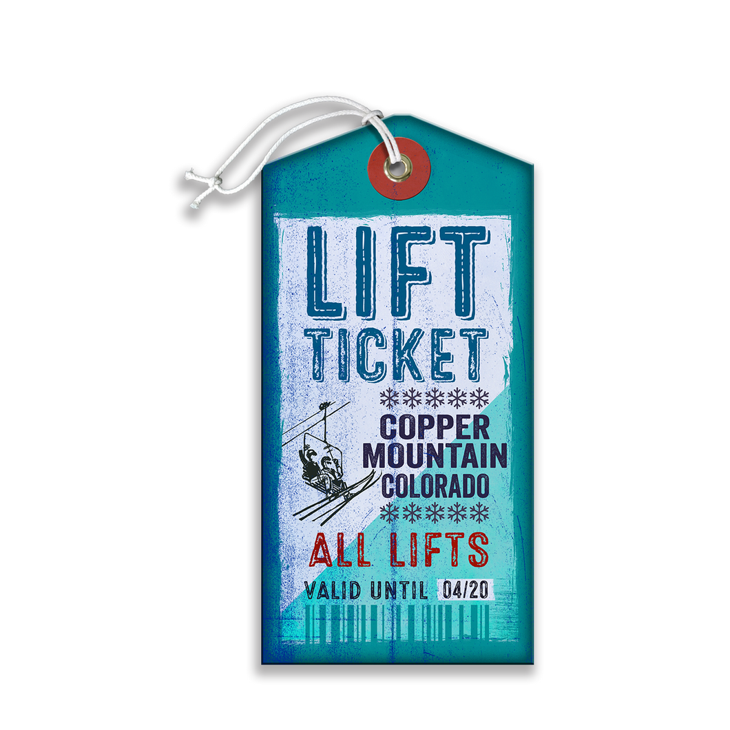 Lift Ticket Sign
