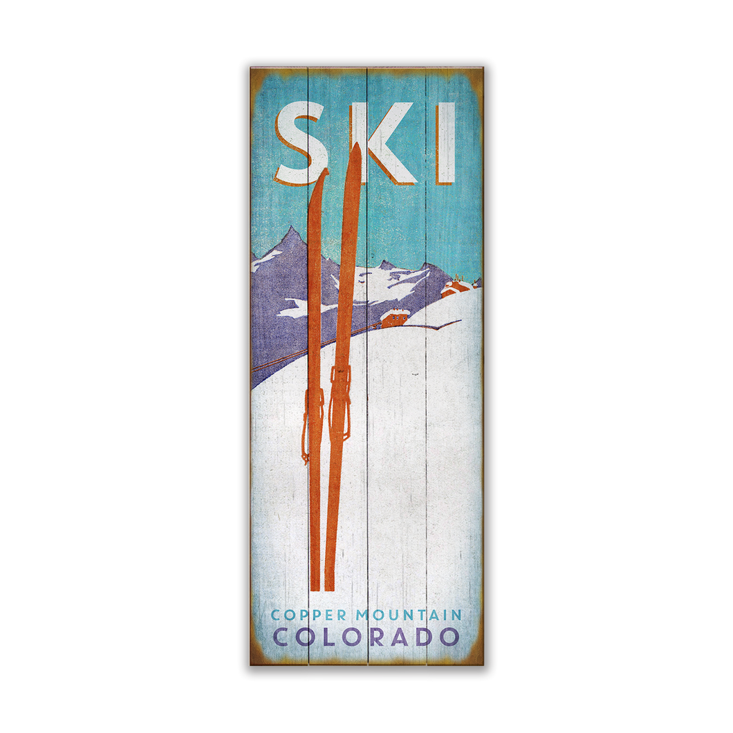 Red Skis Sign 14