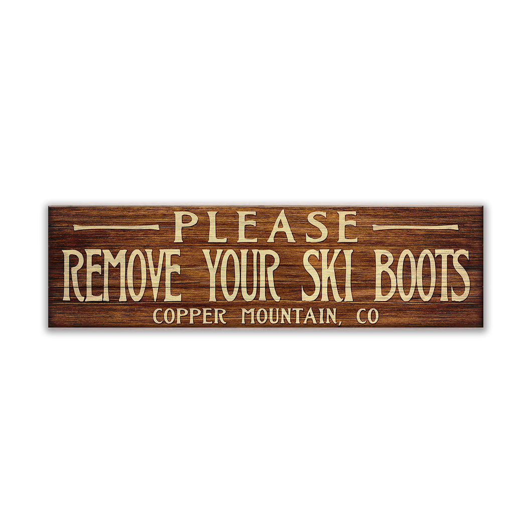 Please Remove Ski Boots